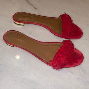 AQUAZURRA WILD THING FRINGE Sandal